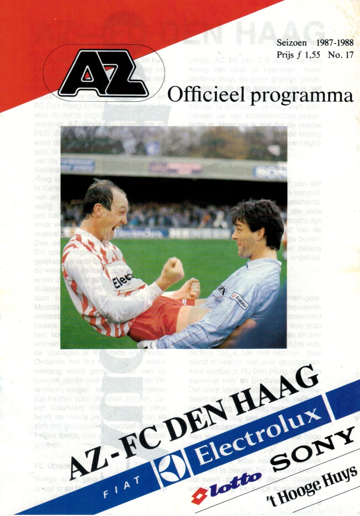 AZ Programma 8-mei-1988 Den Haag thuis